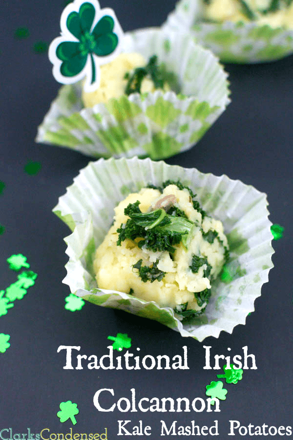 Irish Calcannon a traditional, Irish side dish made with mashed potatoes, kale, and cream.