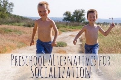 Traditional Preschools are important for social skills, but here are some DIY preschool alternatives that will still have your child interacting with plenty of kids his age and won't cost you anything.