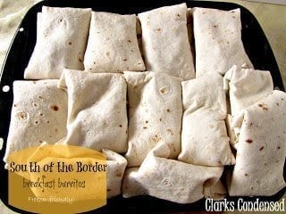 Freezer Breakfast Burritos