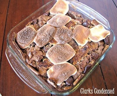 Easy S'more Bread Pudding Easy S'more Bread Pudding