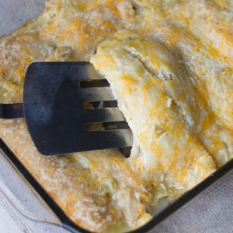 Easy Green Chile Enchiladas