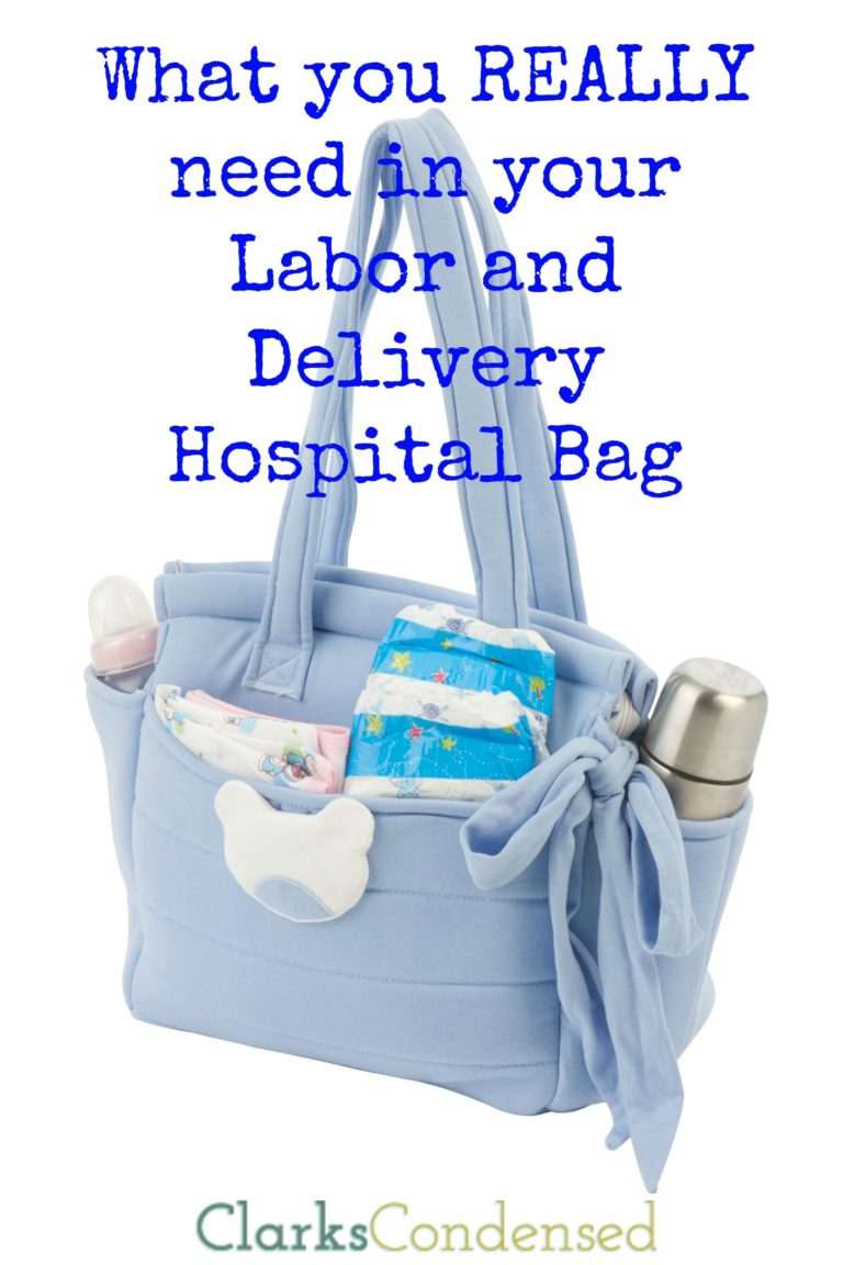 Hospital Bag Checklist for Mom and Baby Delivery Clarks Condensed
