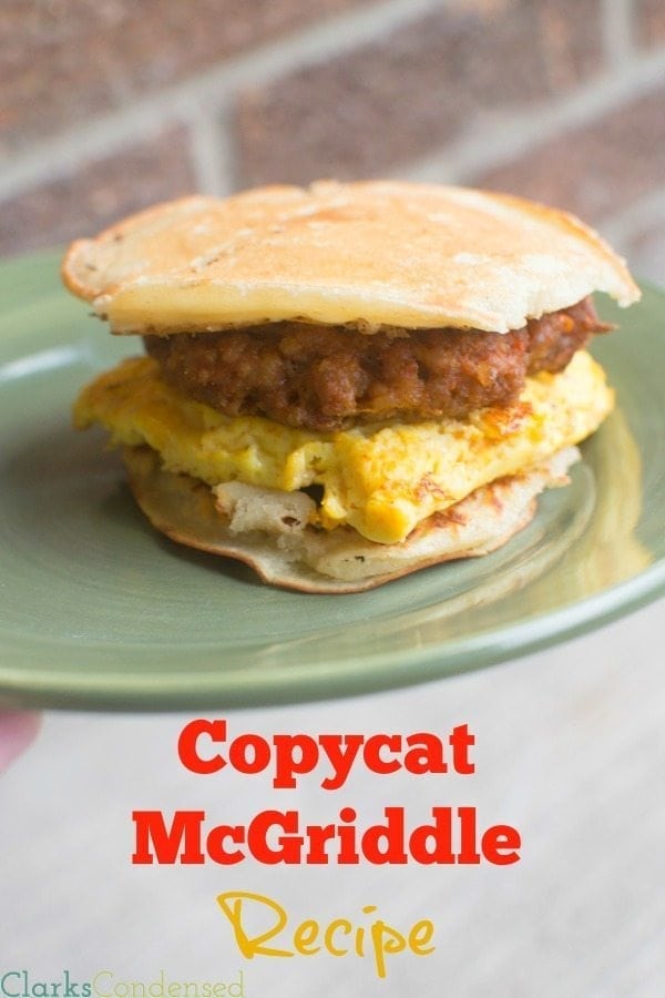 Copy Cat Sausage McGriddle Recipe - Jordo's World