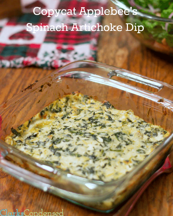 Copycat Applebee's Spinach artichoke dip