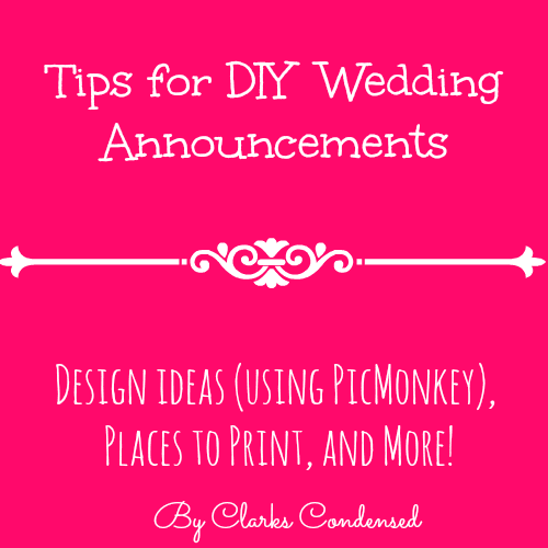 DIY Wedding Announcements Tips