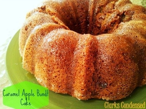 Caramel Apple Bundt Cake with Dairy Free Alternatives by Clarks Condensed