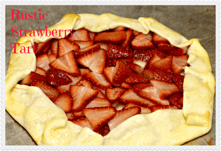 rustic strawberry tart