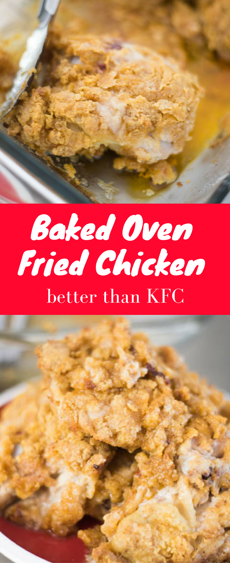 Oven Fried Chicken / Oven Baked Chicken / Crispy Oven Baked Chicken / Crispy Fried Chicken / Easy Fried Chicken / KFC Fried Chicken / KFC Chicken / Copycat KFC / Baked Chicken / Breaded Chicken / Chicken Breading