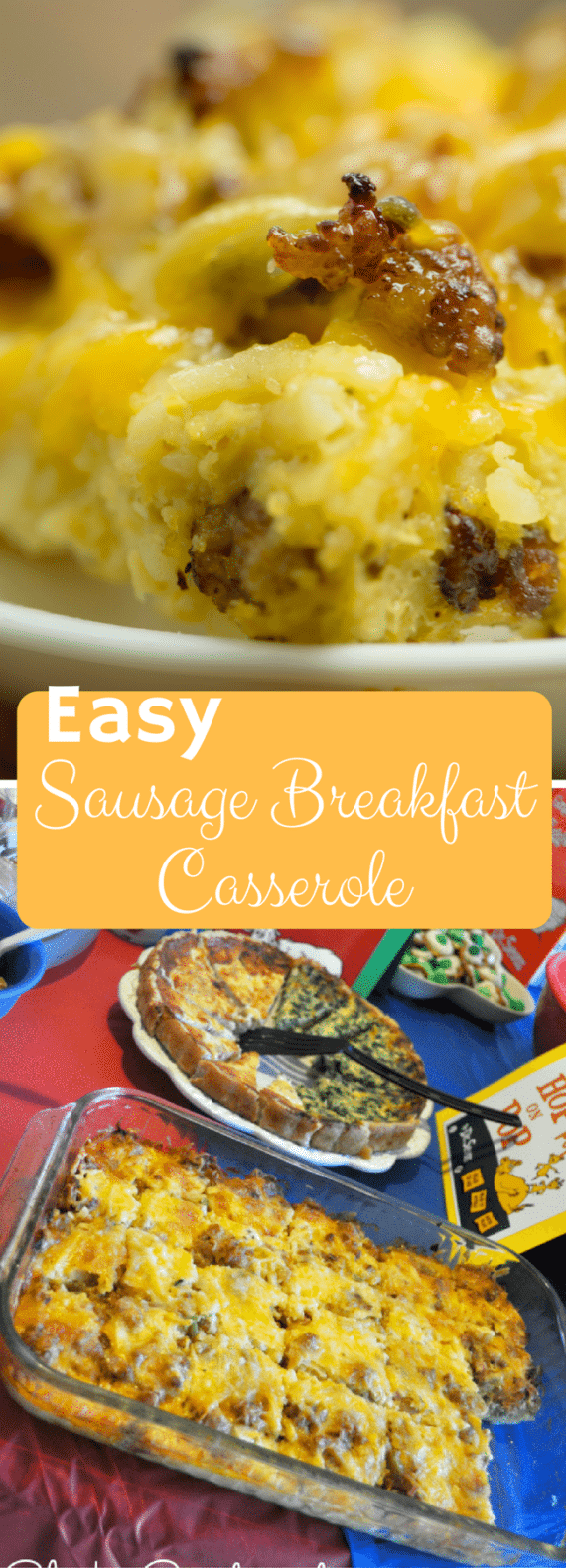 Easy Breakfast Casserole with Sausage and Hashbrowns