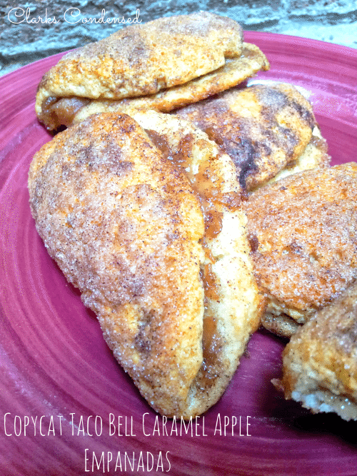 Copycat Taco Bell Caramel Apple Empanadas by Clarks Condensed