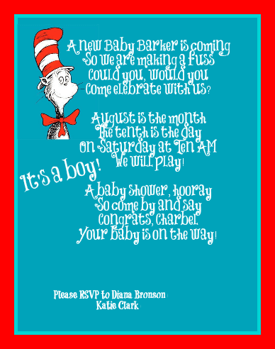 Invitation and Decoration Ideas for Dr. Seuss Party
