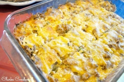 Easy Sausage and Egg Breakfast Casserole sausage breakfast casserole