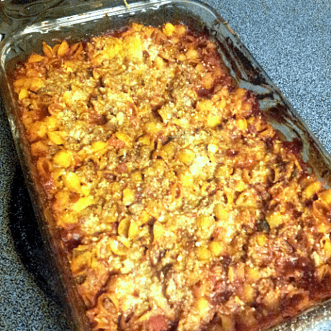 Gluten Free Sloppy Joe Casserole with Manwich