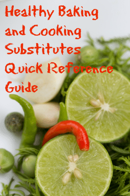 Healthy Baking and Cooking Substitutes