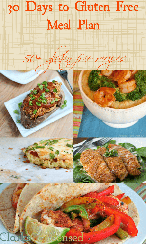 30 Day Gluten Free Meal Plan By Clarks Condensed