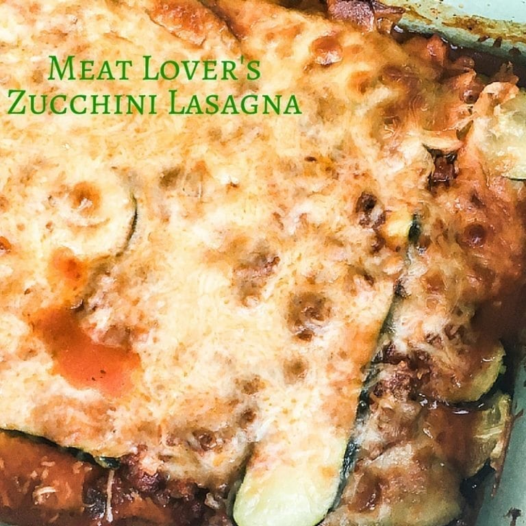This meat lover's zucchini lasagna is a better-for-you and absolutely DELICIOUS!