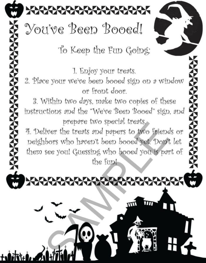 Free You've Been Booed Printables and Booed Basket Ideas