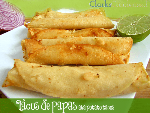 Tacos de Papa Dorados (Easy Crispy Potato Tacos)