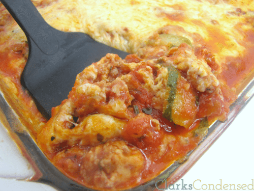 Zesty Zucchini Lasagna - all the flavor with less carbs #glutenfree #lasagna #lowcarb