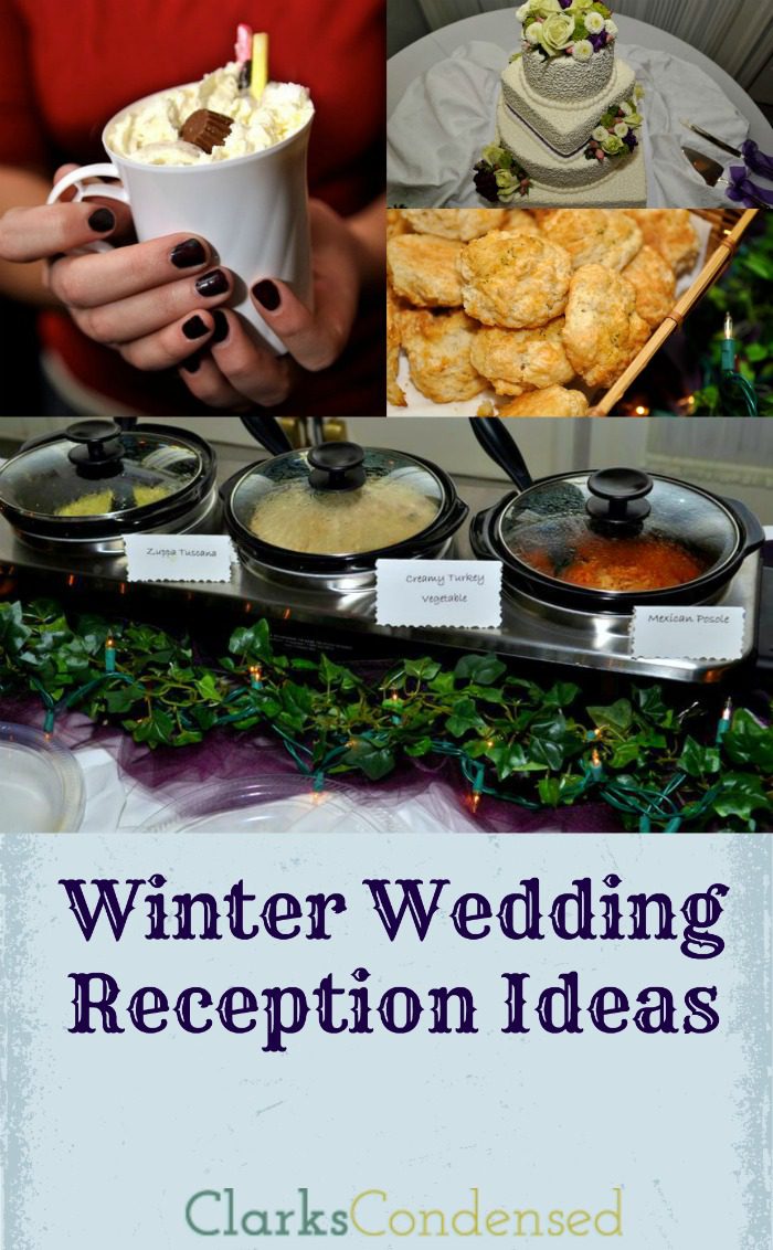 Winter Wedding Reception Ideas by Clarks Condensed