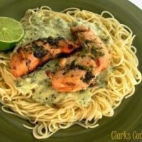 Creamy Lime-Basil Pasta with Grilled Chicken