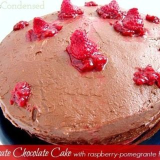 Raspberry Pomegranate Chocolate Frosting