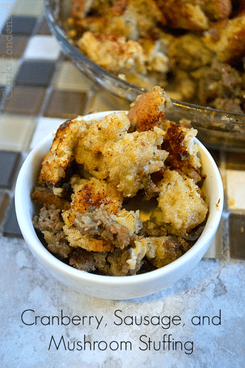 Cranberry, Sausage, and Mushroom Stuffing