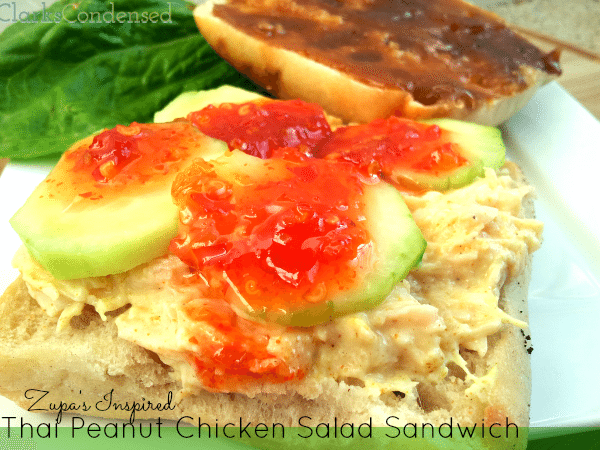 Thai Peanut Chicken Salad Sandwich by Clarks Condensed