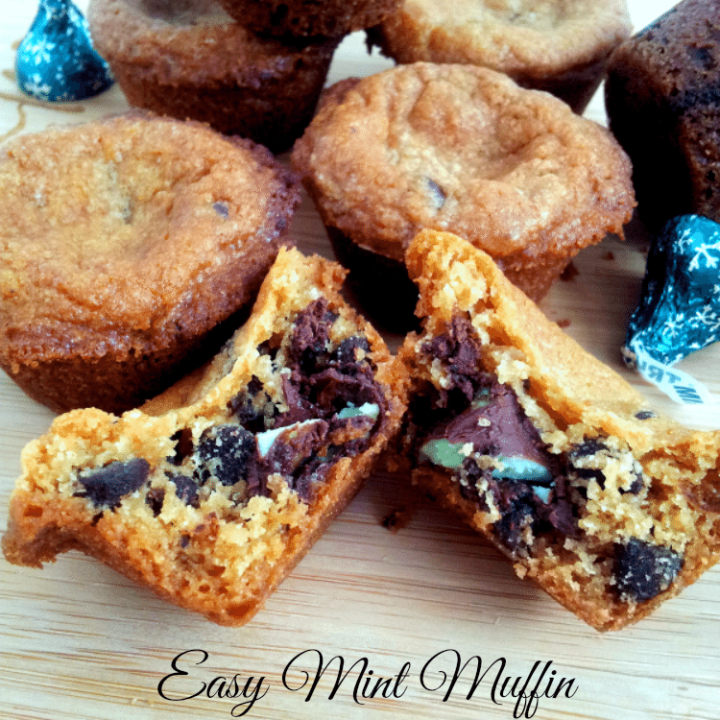 Easy Mint Muffin Cookies