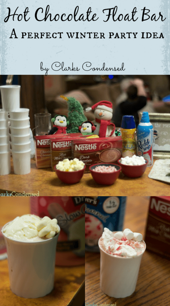 Hot Chocolate Float Bar Ideas -- a delicious combination of hot chocolate and ice cream, perfect for the holidays #shop #HolidayReady #cbias