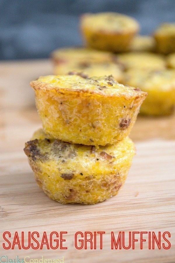 Sausage and Bacon Grits Muffins by Clarks Condensed