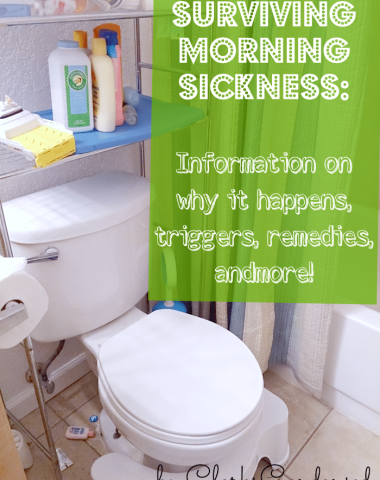 Image with banner telling about Morning Sickness