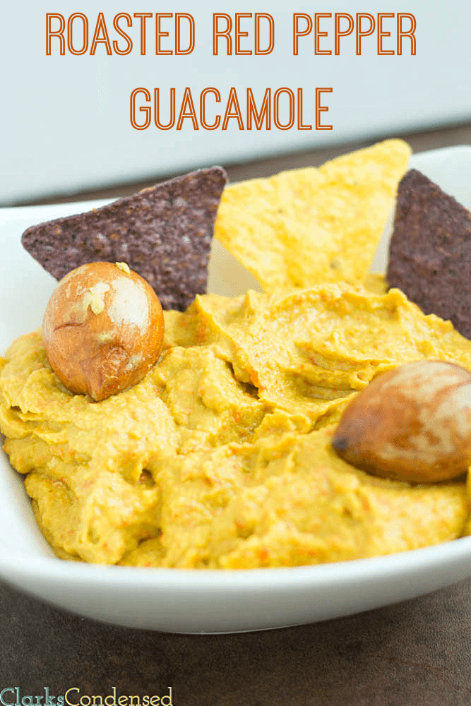 Roasted Red Pepper Guacamole