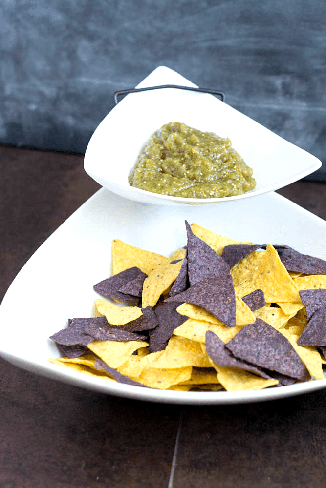 Sweet and Spicy Roasted Tomatillo Salsa
