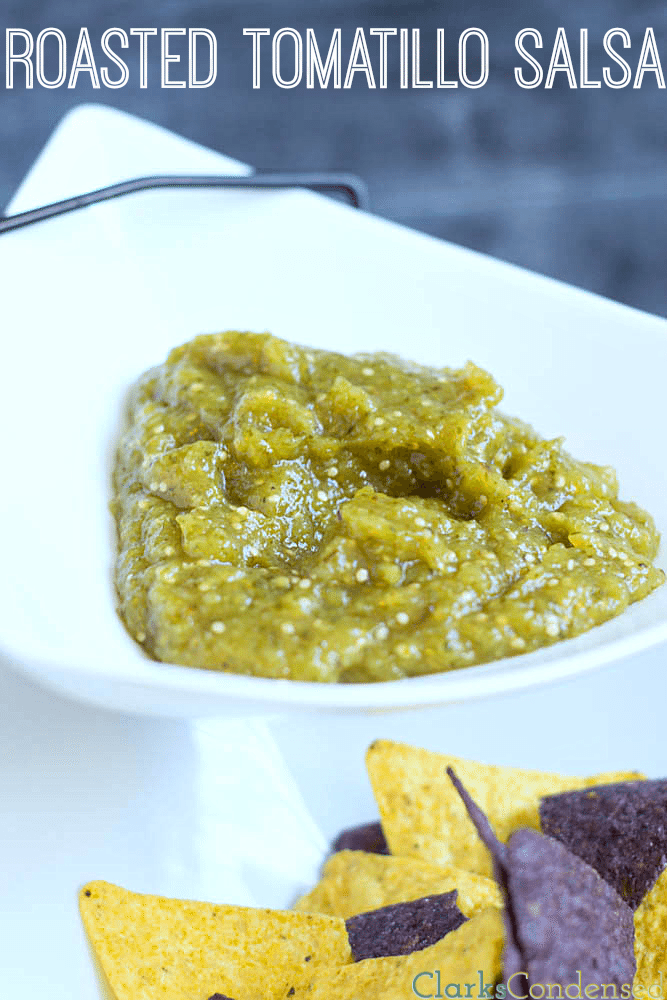 Sweet and Spicy Roasted Tomatillo Salsa