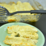 Permalink to: Creamy and Healthy Chicken Enchiladas (lactose free options)