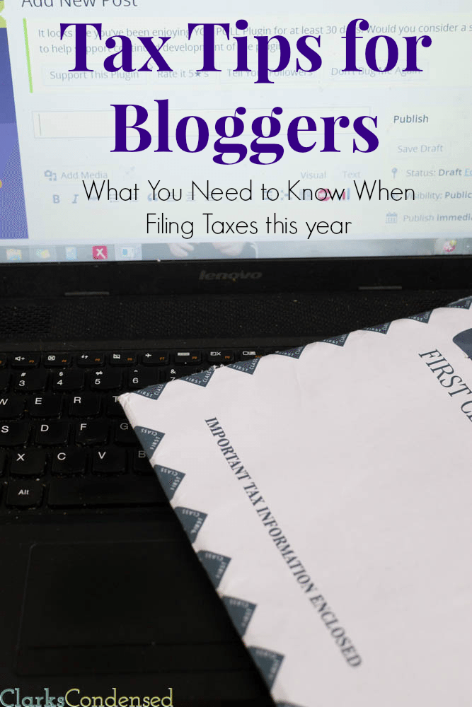 Tax Tips for Bloggers -- What You need to Know When Filing Taxes this year