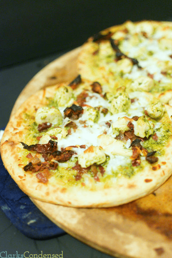 Easy Chicken Pesto Pizza by Clarks Condensed