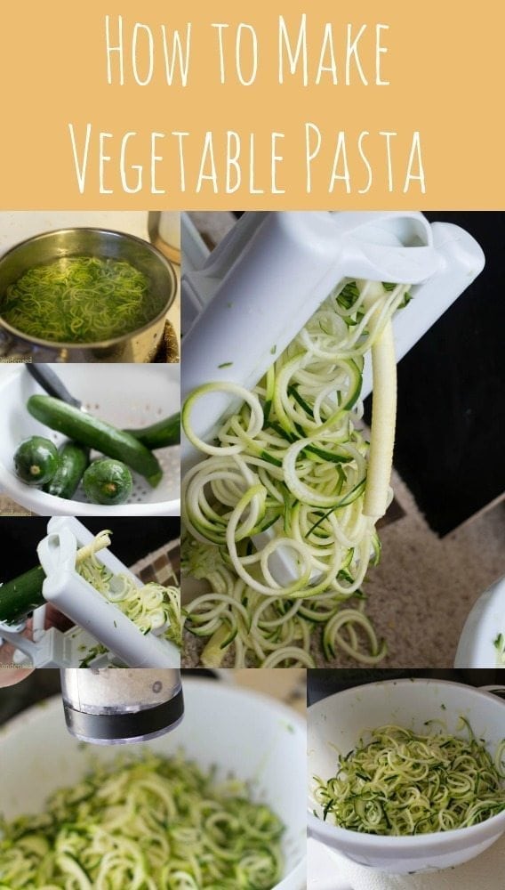 How to make vegetable pasta with a spiralizer