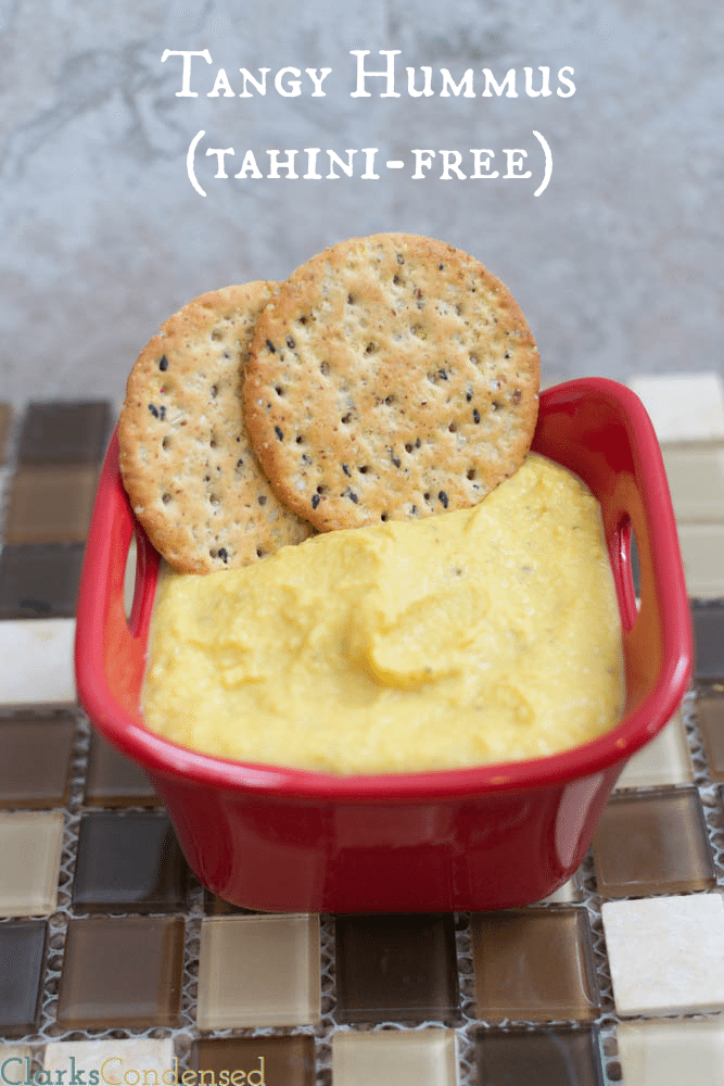 Tangy Hummus {{without tahini}}