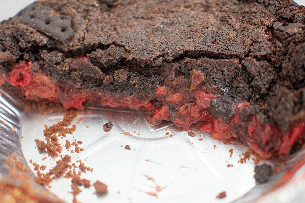 Cherry Chocolate Pie: A decadent cherry pie, made with a chocolate based crust and topped off with a chocolate graham cracker topping. This is definitely not your Grandma's cherry pie recipe (though that's probably delicious too!)