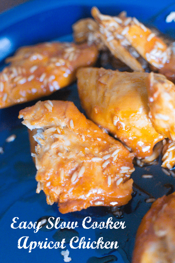 Slow Cooker Apricot Chicken - sweet and tangy, and super easy!