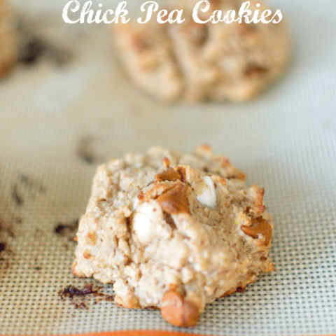 White Chocolate Cinnamon Chick Pea Cookies