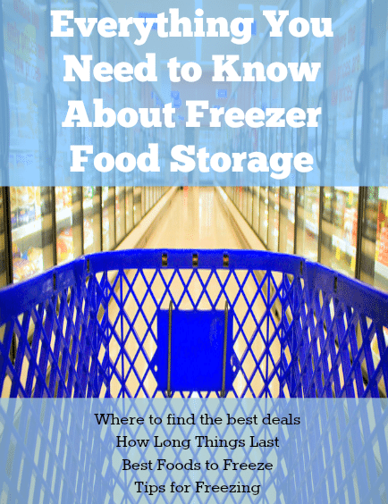 Here is everything you need to know about freezer food storage -- how long things last, where to get the best deals, how to freeze, and more! It's a great way to save money and have ingredients for meals at all times!