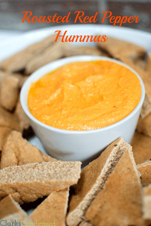 This is a delicious and easy recipe for roasted red pepper hummus -- better than store bought!