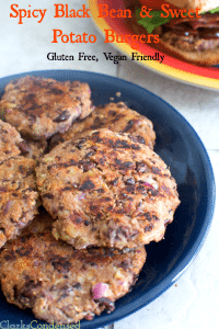 Spicy Sweet Potato and Black Bean Burger