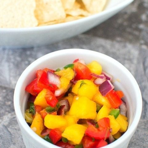 Honey Lime Mango Salsa (And How to Cut a Mango)