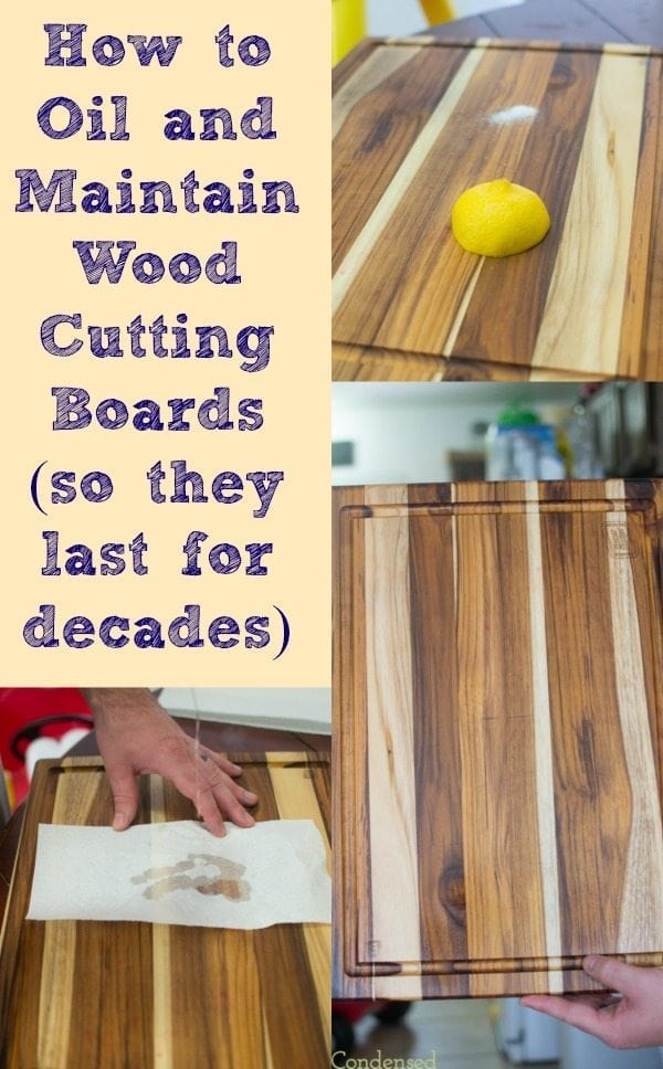 How to oil and maintain wood cutting boards