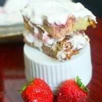 Strawberry Shortcake Bread Pudding