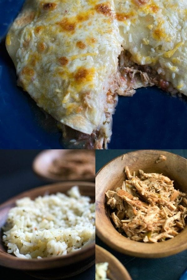 This post contains three great Bajio copy cat recipes -- sweet, shredded chicken, delicious sweet rice, and something that combines them both -- the Bajio Mexican pizza. One of our favorite recipes!